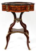 LOUIS XV STYLE BURL WOOD VITRINE