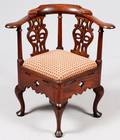 GEORGE III MAHOGANY CORNER CHAIR C 176080