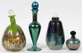 CONTEMPORARY ART GLASS PERFUME BOTTLES C 1981