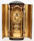 JAPANESE LACQUER  GILT SHRINE C 1900