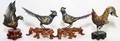 CHINESE ENAMELED SILVER BIRDS FOUR4