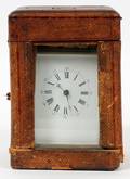 PORTABLE TRAVEL CLOCK W CASE