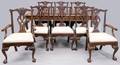 HENREDON MAHOGANY DINING SET 20TH C TEN PIECES