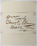 SAMUEL L CLEMENSMARK TWAIN AUTOGRAPH