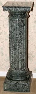 MARBLE COLUMNAR PEDESTAL C 1900 SQUARE