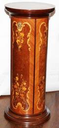 SATINWOOD  INLAY PEDESTAL CABINET