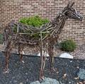 MODERN STEEL SCULPTURE OF HORSE