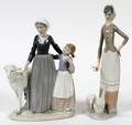 LLADRO PORCELAIN FIGURES OF WOMEN AND ANIMALS