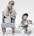 LLADRO PORCELAIN FIGURES OF CHILDREN W PETS