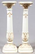 FRENCH CLASSICAL STYLE PORCELAIN PEDESTALS C 1900