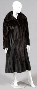 BRICKER FURS BLACK EMERALD MINK FULLLENGTH COAT