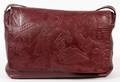 PRADA BURGUNDY LEATHER SHOULDER BAG