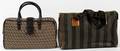 FENDI MONOGRAM  STRIPED CANVAS BAGS TWO