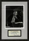 TENNESSEE WILLIAMS SIGNED CHECK  PHOTOGRAVURE