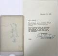 BARBARA STREISAND AUTOGRAPHED LETTER PHOTO LETTER