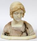 E CASTELLUCCI ITALIAN MARBLE  ALABASTER BUST