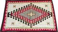 NAVAJO HAND WOVEN WOOL RUG C 1900