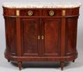 SHERATON STYLE MARBLE TOP SIDEBOARD
