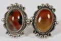 STERLING AND AGATE NAVAJO RINGS 2