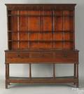 George II oak Welsh cupboard mid 18th c