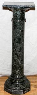 BLACK MARBLE PEDESTAL SQUARE