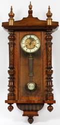 GERMAN WALNUT WALL CLOCK
