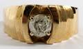 14KT YELLOW GOLD  DIAMOND GENTLEMANS RING