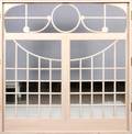 PAINTED WOOD  GLASS WINDOW STYLE ROOM DIVIDER