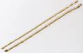 14KT YELLOW GOLD CHAIN LINK BRACELETS TWO