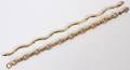 14KT YELLOW GOLD LINK BRACELETS TWO
