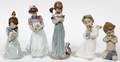 LLADRO PORCELAIN FIGURES OF CHILDREN FIVE