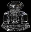 BACCARAT HUGO PATTERN CRYSTAL INKWELL