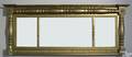 Giltwood overmantle mirror