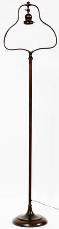 TIFFANY STYLE BRONZE FLOOR LAMP