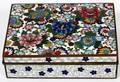 CLOISONN ON SILVER RECTANGULAR BOX
