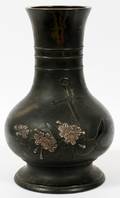 JAPANESE BRONZE VASE 19TH C