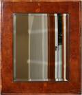 BURL WALNUT  BEVELED GLASS MIRROR