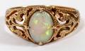 14KT YELLOW GOLD  OPAL LADYS RING SIZE 625