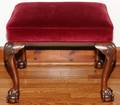 CHIPPENDALE STYLE MAHOGANY WINDOW BENCH