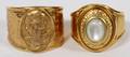 14KT YELLOW GOLD RINGS TWO