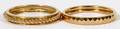 14KT YELLOW GOLD GENTLEMANS WEDDING BANDS TWO