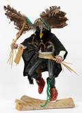 NATIVE AMERICAN KACHINA CROW DOLL C 1985