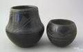 San Ildefonso black on black pottery jar