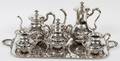 FORBES SILVER PLATE TEA SERVICE 6 PCS