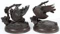PAUL COMOLERA BRONZE SCULPTURES OF BIRDS C 1900