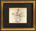 GEORGES BRAQUE LITHOGRAPH RED FLOWERS