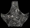 CZECHOSLOVAKIA CUT GLASS BASKET