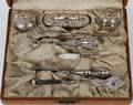AMERICAN STERLING DRESSER SET EARLY 20TH C 7 PCS