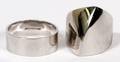 14KT WHITE GOLD RINGS TWO