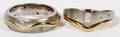 14KT YELLOW  WHITE GOLD RINGS TWO